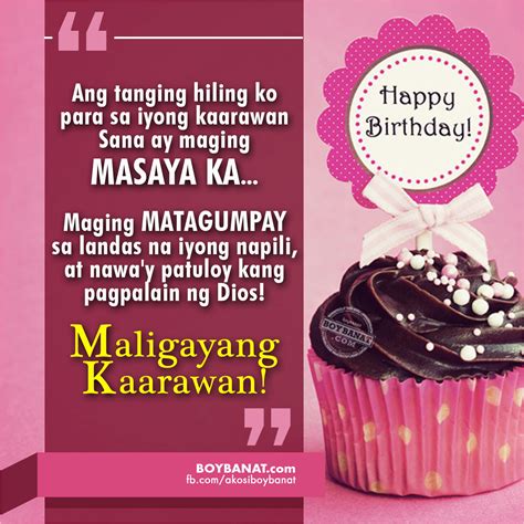 Happy Birthday Message Tagalog and Best Wishes, Greetings.